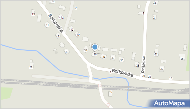 Sędziszów Małopolski, Borkowska, 36, mapa Sędziszów Małopolski