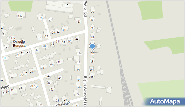 Sępólno Krajeńskie, Bojowników o Wolność i Demokrację, 20, mapa Sępólno Krajeńskie