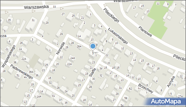 Siedlce, Boya-Żeleńskiego Tadeusza, 3, mapa Siedlce