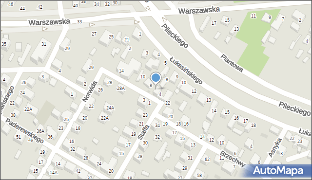 Siedlce, Boya-Żeleńskiego Tadeusza, 6, mapa Siedlce