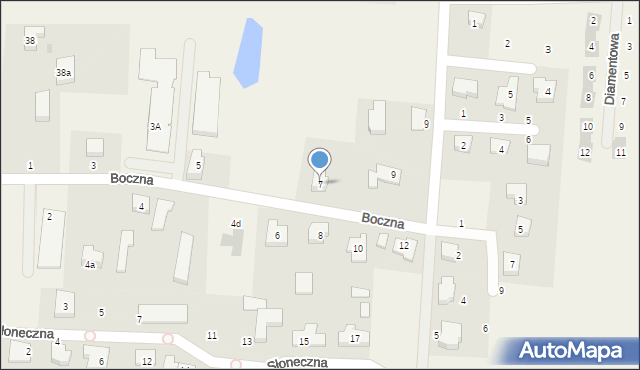 Siemianice, Boczna, 7, mapa Siemianice