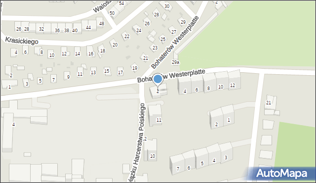 Siemianowice Śląskie, Bohaterów Westerplatte, 2, mapa Siemianowice Śląskie