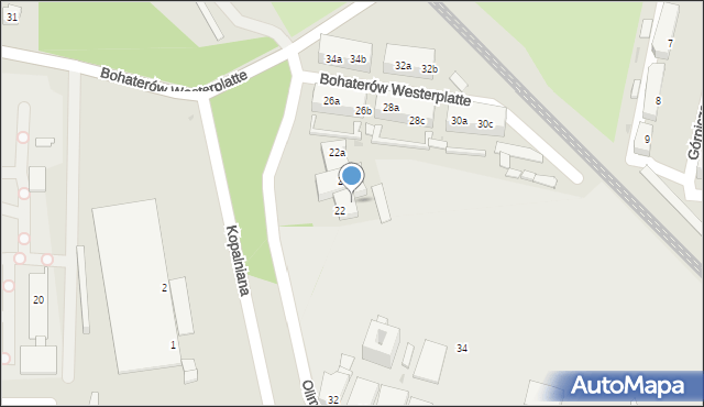 Siemianowice Śląskie, Bohaterów Westerplatte, 7a, mapa Siemianowice Śląskie