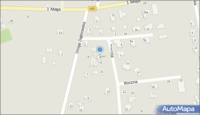 Sieradz, Boczna, 4, mapa Sieradz