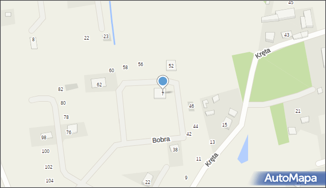 Sierosław, Bobra, 7, mapa Sierosław