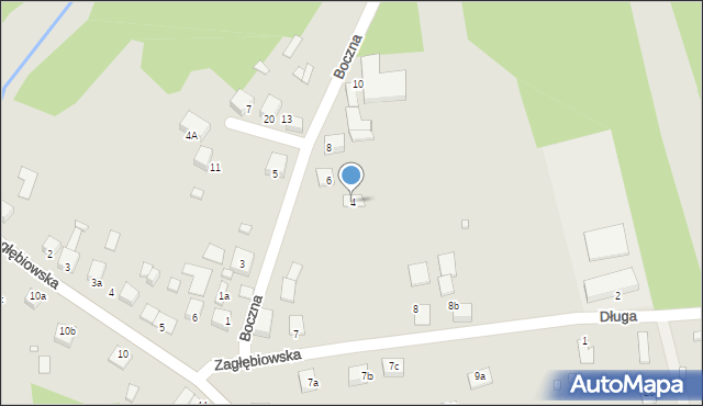 Siewierz, Boczna, 4, mapa Siewierz