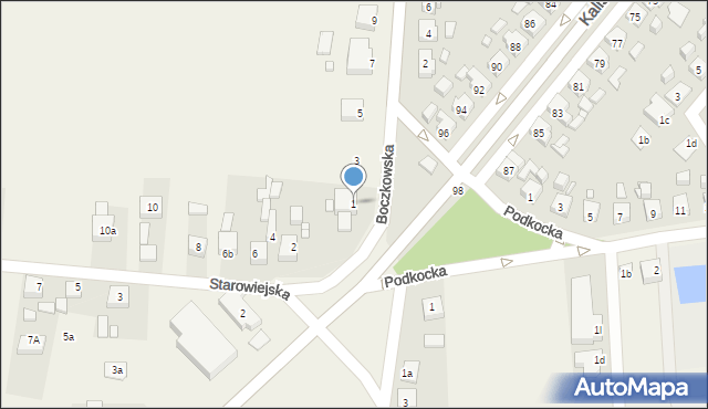 Skalmierzyce, Boczkowska, 1, mapa Skalmierzyce