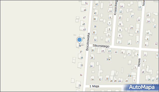 Skalmierzyce, Boczkowska, 39, mapa Skalmierzyce