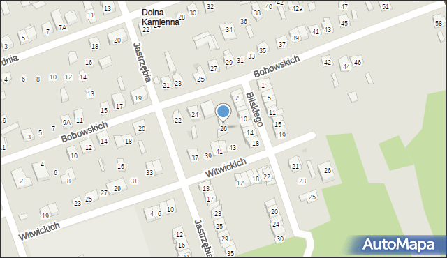 Skarżysko-Kamienna, Bobowskich, 26, mapa Skarżysko-Kamienna