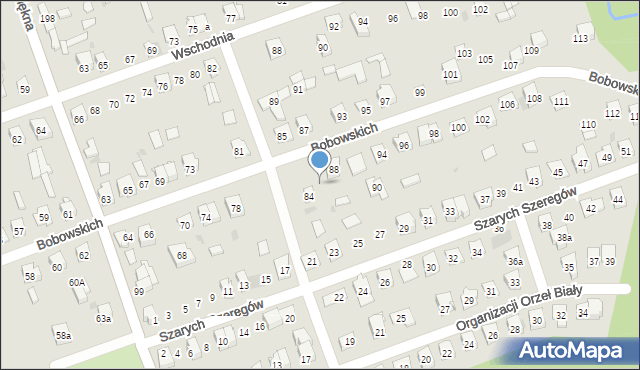 Skarżysko-Kamienna, Bobowskich, 86, mapa Skarżysko-Kamienna