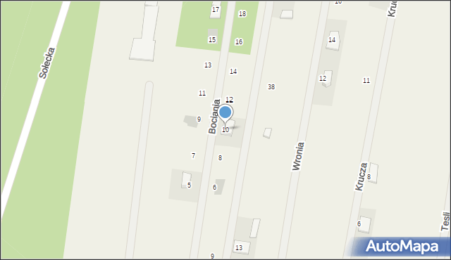 Skierdy, Bociania, 10, mapa Skierdy