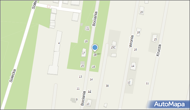 Skierdy, Bociania, 18, mapa Skierdy