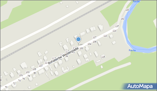 Skierniewice, Bohaterów Westerplatte, 121, mapa Skierniewic