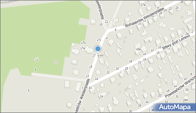 Skierniewice, Bohaterów Westerplatte, 2, mapa Skierniewic