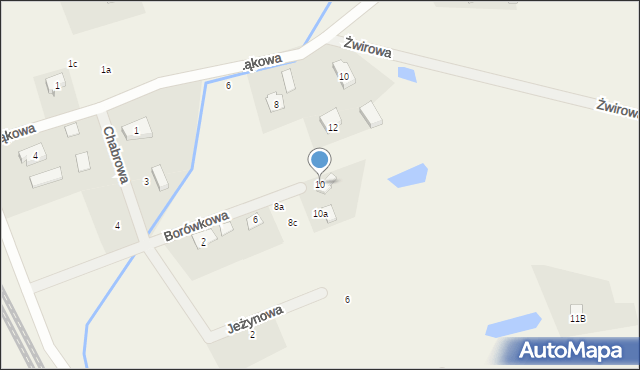 Skowarcz, Borówkowa, 10, mapa Skowarcz