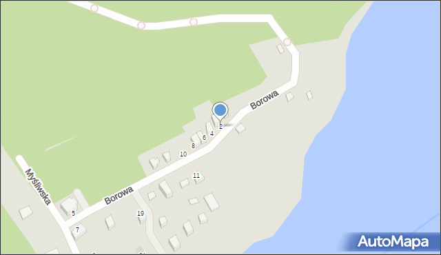 Ślesin, Borowa, 2, mapa Ślesin