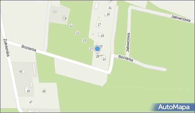 Słopsk, Bociania, 19, mapa Słopsk