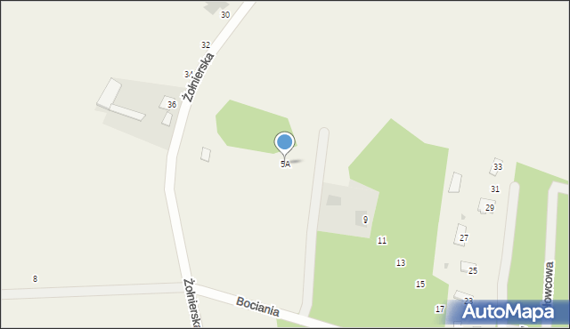 Słopsk, Bociania, 5A, mapa Słopsk
