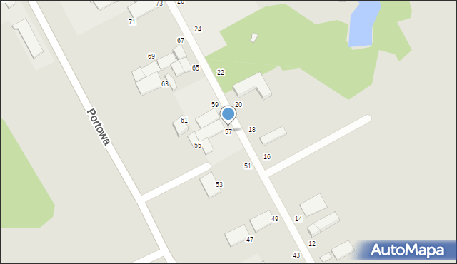 Słupsk, Borchardta Karola Olgierda, kpt., 57, mapa Słupska