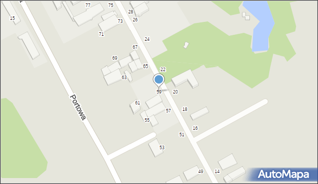 Słupsk, Borchardta Karola Olgierda, kpt., 59, mapa Słupska