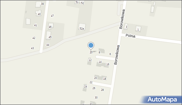Smardzów, Borowikowa, 10, mapa Smardzów