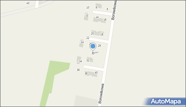 Smardzów, Borowikowa, 30, mapa Smardzów
