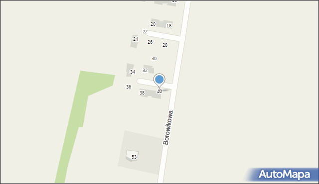 Smardzów, Borowikowa, 40, mapa Smardzów