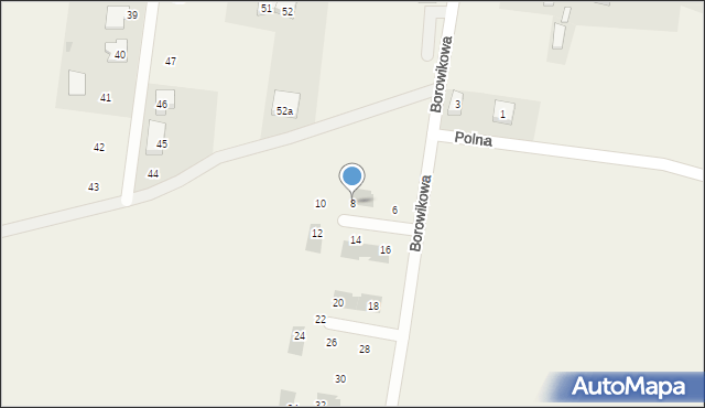 Smardzów, Borowikowa, 8, mapa Smardzów