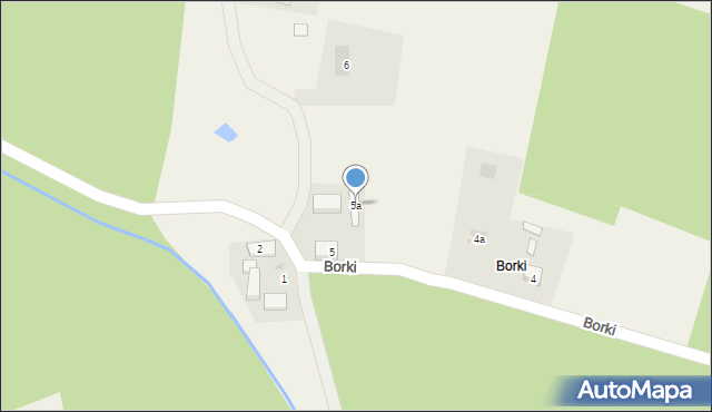 Smolne, Borki, 5a, mapa Smolne