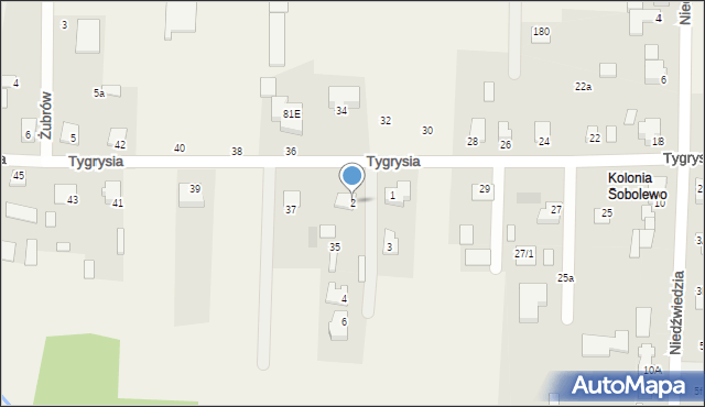 Sobolewo, Bobrowa, 2, mapa Sobolewo