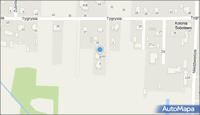 Sobolewo, Bobrowa, 4, mapa Sobolewo