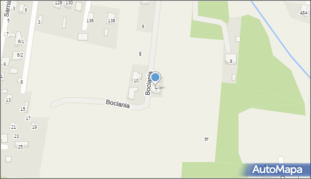 Sobolewo, Bociania, 7, mapa Sobolewo