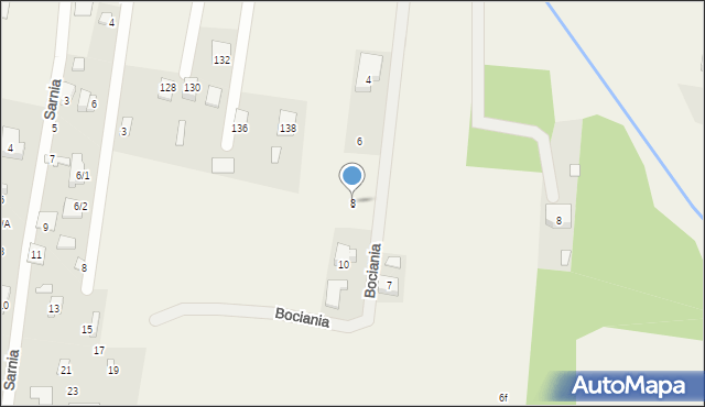 Sobolewo, Bociania, 8, mapa Sobolewo