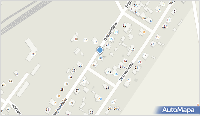 Sochaczew, Bojowników, 19, mapa Sochaczew
