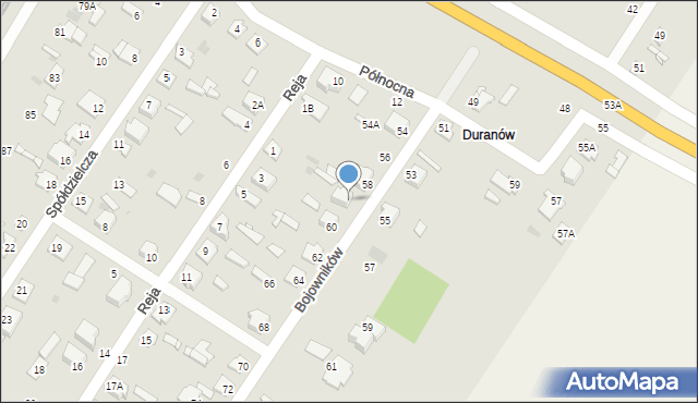 Sochaczew, Bojowników, 58A, mapa Sochaczew