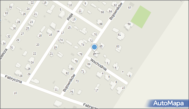 Sochaczew, Bojowników, 67, mapa Sochaczew