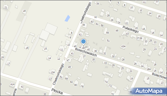 Sochaczew, Bolechowskich, 42, mapa Sochaczew