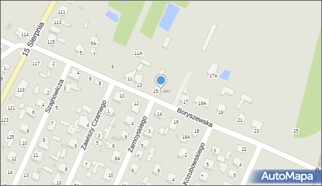 Sochaczew, Boryszewska, 15A, mapa Sochaczew