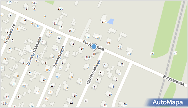 Sochaczew, Boryszewska, 18, mapa Sochaczew