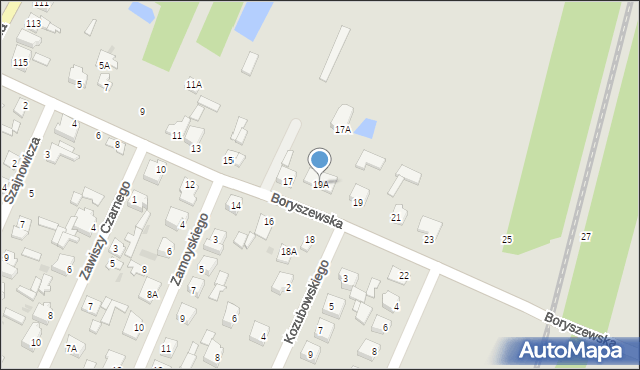 Sochaczew, Boryszewska, 19A, mapa Sochaczew