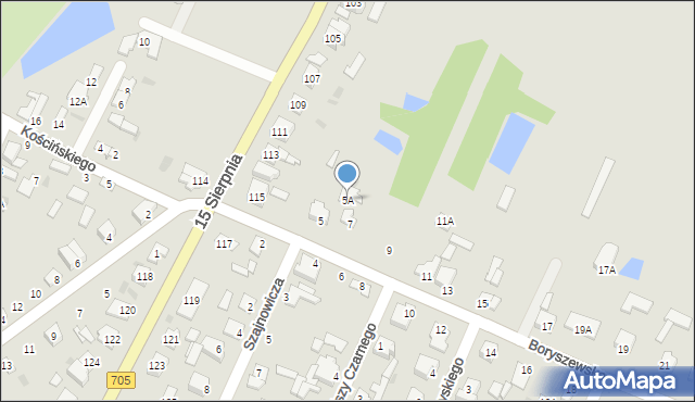 Sochaczew, Boryszewska, 5A, mapa Sochaczew