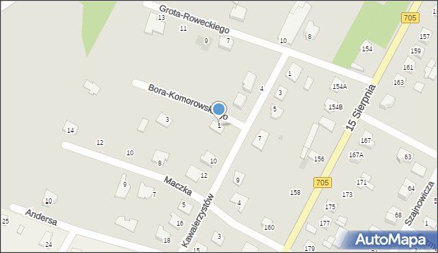 Sochaczew, Bora-Komorowskiego Tadeusza, gen., 1, mapa Sochaczew