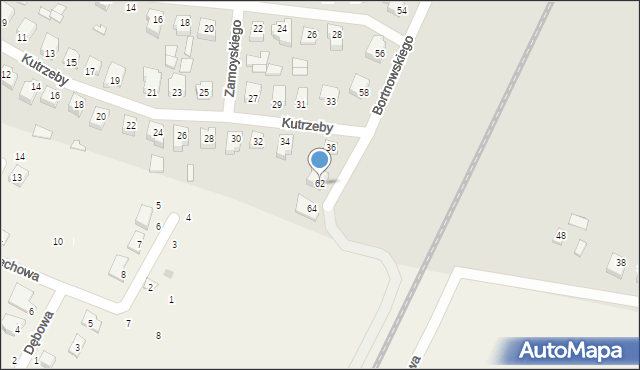 Sochaczew, Bortnowskiego Władysława, gen., 62, mapa Sochaczew