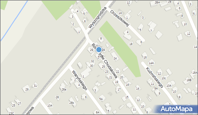 Sochaczew, Bohaterów Chodakowa, 27, mapa Sochaczew