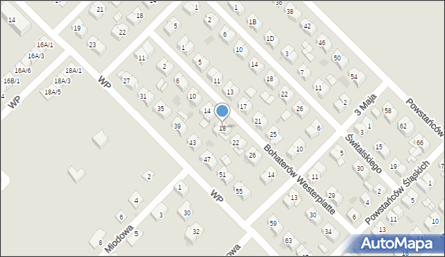 Sokołów Podlaski, Bohaterów Westerplatte, 18, mapa Sokołów Podlaski