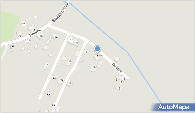 Sosnowiec, Bobrek, 7, mapa Sosnowca