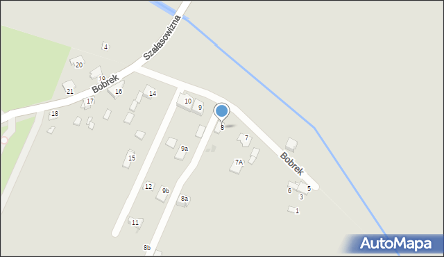 Sosnowiec, Bobrek, 8, mapa Sosnowca