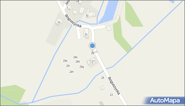 Spalice, Boguszycka, 29, mapa Spalice