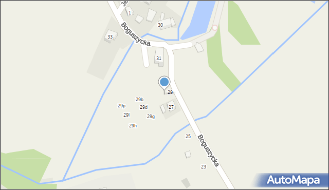 Spalice, Boguszycka, 29aa, mapa Spalice