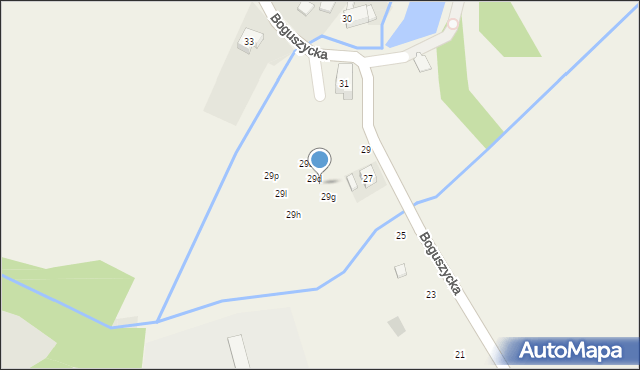 Spalice, Boguszycka, 29e, mapa Spalice